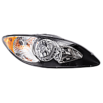 Passenger Side Headlight, with Bulb, Halogen, Clear Lens
