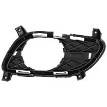 Front, Passenger Side, Inner Fog Light Trim, Textured Black