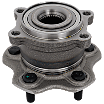 Rear, Driver or Passenger Side Wheel Hub, With Bearing, 5 x 4.5 in. Bolt Pattern