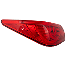 Driver Side, Outer Tail Light, With bulb(s), LED, Red Lens