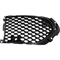 Front, Passenger Side Fog Light Cover, Black