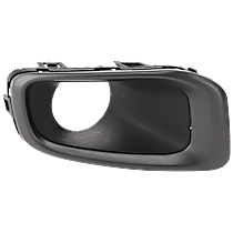 Front, Passenger Side Fog Light Trim, Textured Black
