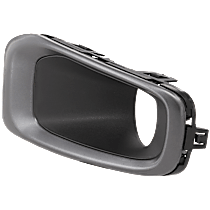 Front, Driver Side Fog Light Trim, Textured Black