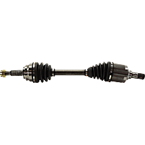 Front, Driver Side Axle Assembly, Four Wheel Drive/Front Wheel Drive, Automatic CVT Transmission/Manual Transmission