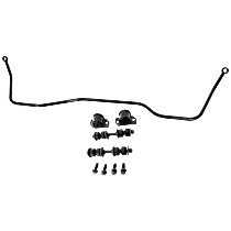 Rear Sway Bar Kit, Steel, 0.63 in., Non-adjustable, Black