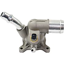 Thermostat Housing, 4 Cylinder, Cover, includes housing, Blade Type, 2-Prong Male Terminal	