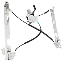 Front, Passenger Side Power Window Regulator, With Motor