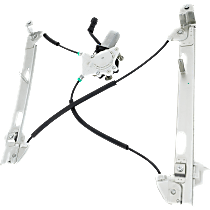 Front, Driver Side Power Window Regulator, With Motor
