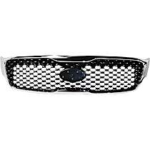 Grille, Chrome Shell with Black Insert, For Models With Front View Camera, With Halogen Fog Lights, CAPA Certified