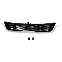 Grille, Painted Black Shell with Painted Gray Insert