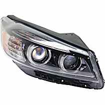 Passenger Side HID/Xenon Headlight, With bulb(s), OE Replacement