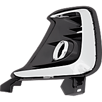 Front, Passenger Side Fog Light Trim, Chrome