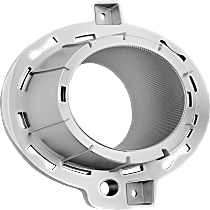 Front, Driver Side, Outer Fog Light Trim, Gray