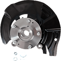 Front, Passenger Side Steering Knuckle, With Bearing, With Dust Shield