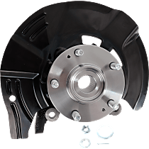 Front, Driver Side Steering Knuckle, With Bearing, With Dust Shield