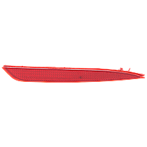 Rear, Passenger Side Bumper Reflector, For Models With Single Exhaust, Korea or USA Built Vehicle