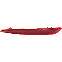 Rear, Driver Side Bumper Reflector, For Models With Single Exhaust, Korea or USA Built Vehicle