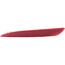 Rear, Driver Side Bumper Reflector, For Models With Single Exhaust, Korea or USA Built Vehicle, CAPA Certified