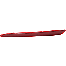 Rear, Driver Side Bumper Reflector, For Models With Dual Exhaust, USA Built Vehicle