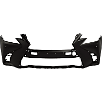 Front Primed Bumper Cover, Base Model, Without Headlight Washer Holes, CAPA Certified