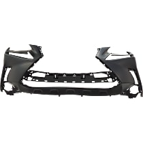 Front Primed Bumper Cover, Base Model, Without Headlamp Washer