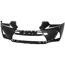 Front Primed Bumper Cover, For Models With F Sport Package Park Distance Control Sensor and Headlamp Washer