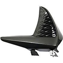 Front, Driver Side, Outer Bumper Grille, Black