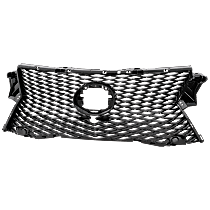 Grille Assembly, Dark Gray Shell and Insert, For F Sport Model, with Parking Sensors, with Front View Camera, CAPA Certified