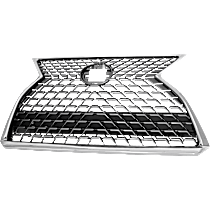 Grille, Chrome Shell with Painted Dark Gray Insert, Canada Built Vehicle, For Models Without F Sport Package, Parking Aid Sensor and Front View Camera, CAPA Certified
