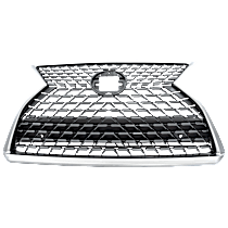 Grille Assembly, Chrome Shell with Painted Dark Gray Insert, Base Model, 6 Cyl., 3.5L Engine