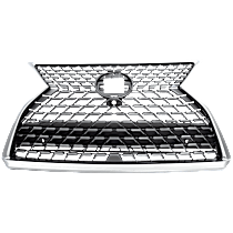 Grille Assembly, Chrome Shell with Painted Dark Gray Insert, Base Model, 6 Cyl., 3.5L Engine, CAPA CERTIFIED
