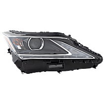 Passenger Side LED Headlight, With bulb(s), Canada Built Vehicle, For Models With Single Beam, Without Cold Climate Specification And Adaptive , OE Replacement