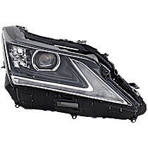 Passenger Side Halogen Headlight, Without bulb(s), Japan Built Vehicle, OE Replacement, CAPA Certified