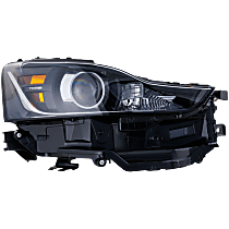 Passenger Side Without bulb(s), For Models Without Adaptive Headlights, Without LED Signal Light, OE Replacement