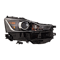 Passenger Side Headlight, with Bulb, LED, Clear Lens