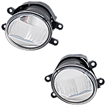 Driver and Passenger Side LED Fog Light, With bulb(s)