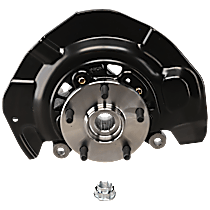 Front, Driver Side Steering Knuckle, With Bearing, With Dust Shield