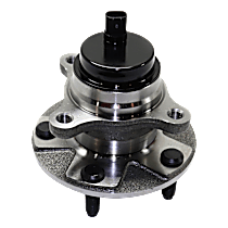 Front, Passenger Side Wheel Hub, With Bearing, With Sensor, 5 x 4.5 in. Bolt Pattern, Rear Wheel Drive