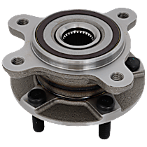 Front, Passenger Side Wheel Hub, with Bearing, All Wheel Drive