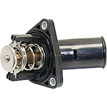 Thermostat Housing - Plastic, Direct Fit, Sold individually, Gas, Includes Sensor and Gasket