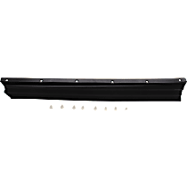 Front, Passenger Side, Lower Door Molding and Beltlines, Black