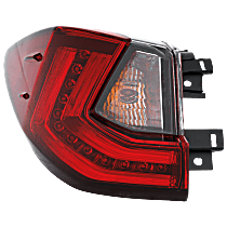 Driver Side, Outer Tail Light, With bulb(s), LED, Mounts On Body, For Models With Standard Type Tail Light
