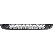 Front, Lower Bumper Grille, For Models Without John Cooper Works Package and Chrome Bumper Trim, Textured