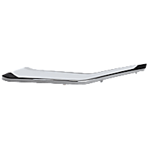 Front, Driver Side, Lower Bumper Trim, Chrome