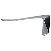 Front, Passenger Side, Upper Bumper Trim, Chrome, Upper Garnish
