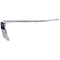 Front, Driver Side, Upper Bumper Trim, Chrome, Upper Garnish