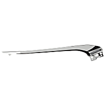 Front, Passenger Side, Upper Bumper Trim, Chrome