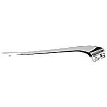 Front, Passenger Side, Upper Bumper Trim, Chrome, CAPA Certified