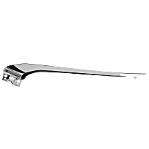 Front, Driver Side, Upper Bumper Trim, Chrome