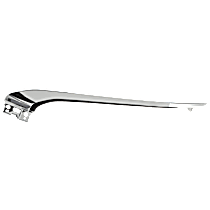 Front, Driver Side, Upper Bumper Trim, Chrome, CAPA Certified
